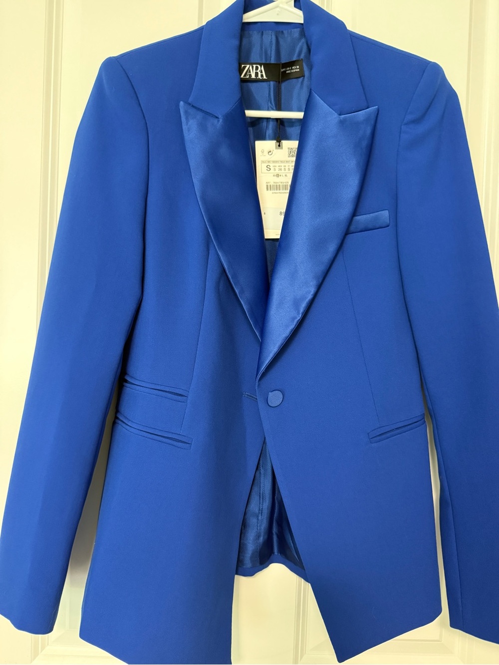 Zara Electric Cobalt Blue Women's Suit Blazer & Trousers - Picture 2 of 9